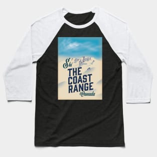 Ski The Coast Range Canada Baseball T-Shirt